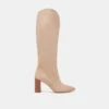 NEDI WIDE CALF BOOTS DUNE NUBUCK(Nedi Wide Calf Boots Dune Nubuck)