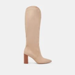 NEDI WIDE CALF BOOTS DUNE NUBUCK(Nedi Wide Calf Boots Dune Nubuck)