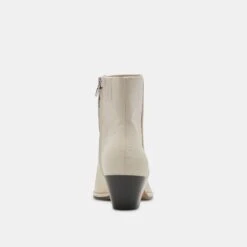 NONAH BOOTIES IVORY LEATHER(Nonah Booties Ivory Leather) -Dolce Vita Shop DOLCEVITA BOOTS NONAH IVORY LEATHER 05