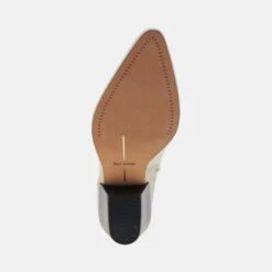 NONAH BOOTIES IVORY LEATHER(Nonah Booties Ivory Leather) -Dolce Vita Shop DOLCEVITA BOOTS NONAH IVORY LEATHER 07