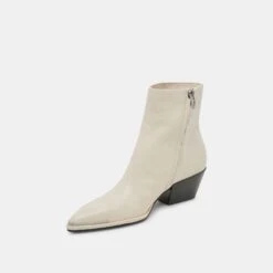 NONAH BOOTIES IVORY LEATHER(Nonah Booties Ivory Leather) -Dolce Vita Shop DOLCEVITA BOOTS NONAH IVORY LEATHER 08