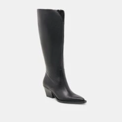 RAJ EXTRA WIDE CALF BOOTS BLACK LEATHER(Raj Extra Wide Calf Boots Black Leather) -Dolce Vita Shop DOLCEVITA BOOTS RAJEXTRAWIDECALF BLACKLEATHER 01 1303de29 d211 4568 9cef 5f2258630661