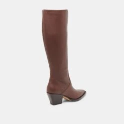 RAJ EXTRA WIDE CALF BOOTS CHOCOLATE LEATHER(Raj Extra Wide Calf Boots Chocolate Leather) -Dolce Vita Shop DOLCEVITA BOOTS RAJEXTRAWIDECALF CHOCOLATELEATHER 03