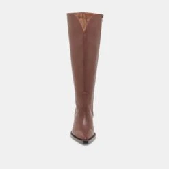 RAJ EXTRA WIDE CALF BOOTS CHOCOLATE LEATHER(Raj Extra Wide Calf Boots Chocolate Leather) -Dolce Vita Shop DOLCEVITA BOOTS RAJEXTRAWIDECALF CHOCOLATELEATHER 04