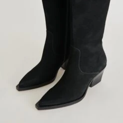 RAJ EXTRA WIDE CALF BOOTS ONYX SUEDE(Raj Extra Wide Calf Boots Onyx Suede) -Dolce Vita Shop DOLCEVITA BOOTS RAJ ONYXSUEDE WIDE DETAILS 03 545b739f b65e 4944 b6a0 47644214359b