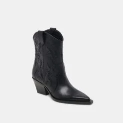 RIMONA BOOTIES BLACK LEATHER(Rimona Booties Black Leather) -Dolce Vita Shop DOLCEVITA BOOTS RIMONA BLACKLEATHER01