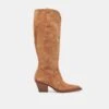 RYATT EXTRA WIDE CALF BOOTS PECAN SUEDE(Ryatt Extra Wide Calf Boots Pecan Suede)