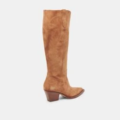 RYATT EXTRA WIDE CALF BOOTS PECAN SUEDE(Ryatt Extra Wide Calf Boots Pecan Suede) -Dolce Vita Shop DOLCEVITA BOOTS RYATTWIDECALF PECANSUEDE 03