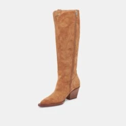 RYATT EXTRA WIDE CALF BOOTS PECAN SUEDE(Ryatt Extra Wide Calf Boots Pecan Suede) -Dolce Vita Shop DOLCEVITA BOOTS RYATTWIDECALF PECANSUEDE 08