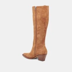 RYATT EXTRA WIDE CALF BOOTS PECAN SUEDE(Ryatt Extra Wide Calf Boots Pecan Suede) -Dolce Vita Shop DOLCEVITA BOOTS RYATTWIDECALF PECANSUEDE 09