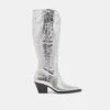 RYATT EXTRA WIDE CALF BOOTS SILVER DISTRESSED LEATHER(Ryatt Extra Wide Calf Boots Silver Distressed Leather)