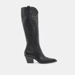 RYATT EXTRA WIDE CALF BOOTS BLACK LEATHER(Ryatt Extra Wide Calf Boots Black Leather)