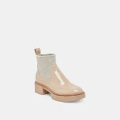 SALINE H2O BOOTIES DUNE CRINKLE PATENT(Saline H2o Booties Dune Crinkle Patent) -Dolce Vita Shop DOLCEVITA BOOTS SALINEH2O DUNECRINKLEPATENT 01