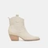 SHANIA BOOTIES IVORY NUBUCK(Shania Booties Ivory Nubuck)