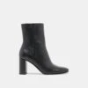 SUZY BOOTIES BLACK LEATHER(Suzy Booties Black Leather)