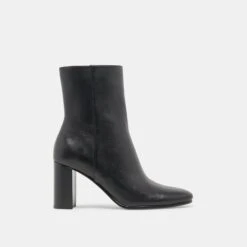 SUZY BOOTIES BLACK LEATHER(Suzy Booties Black Leather)
