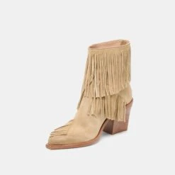 TOREY BOOTIES DK TAUPE SUEDE(Torey Booties Dk Taupe Suede) -Dolce Vita Shop DOLCEVITA BOOTS TOREY DK TAUPE SUEDE 09