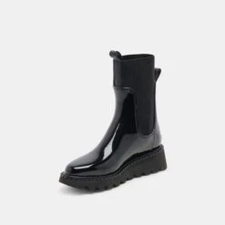TROPIC H2O BOOTS MIDNIGHT PATENT STELLA(Tropic H2o Boots Midnight Patent Stella) -Dolce Vita Shop DOLCEVITA BOOTS TROPIC H2O MIDNIGHT PATENT STELLA H2O 08