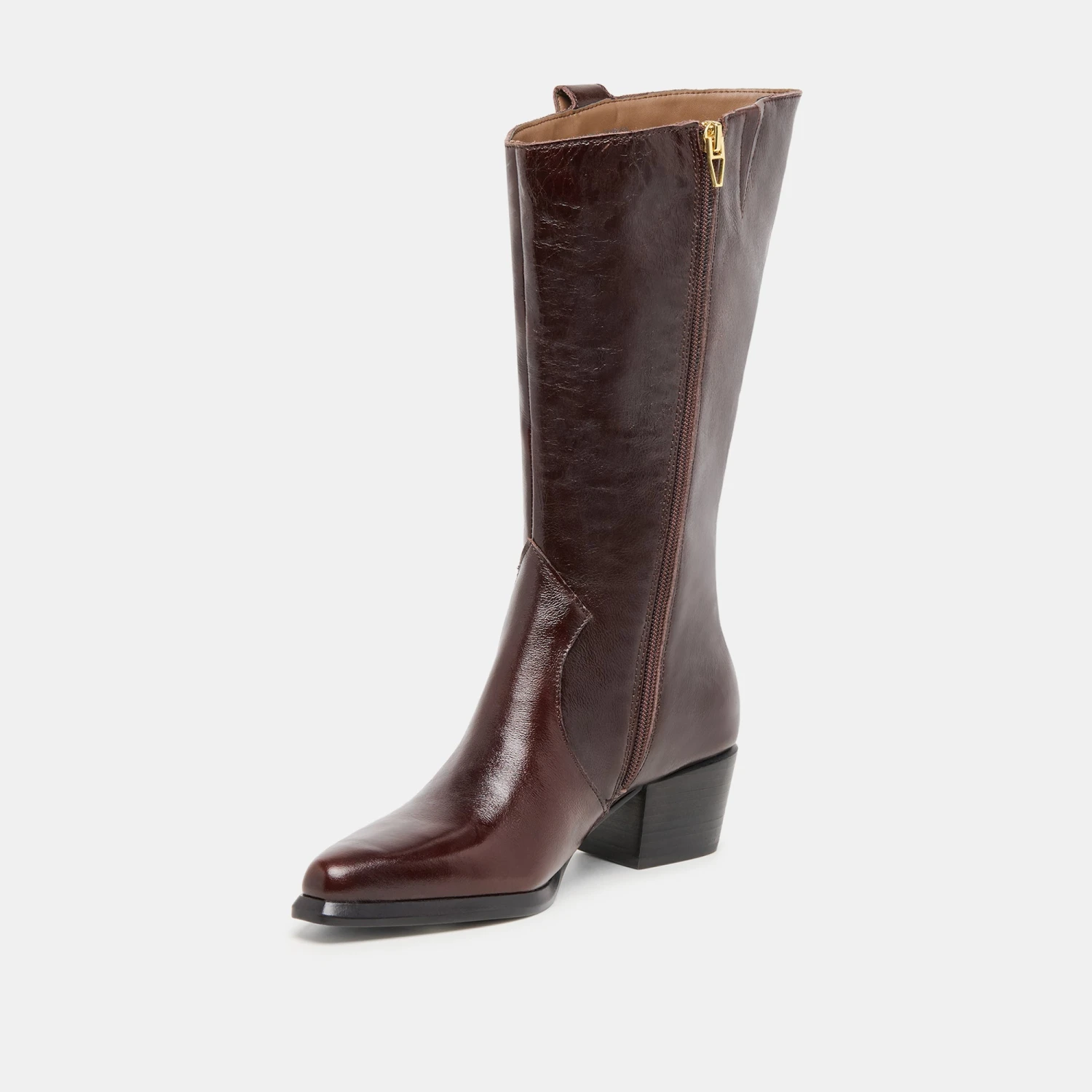 VERN WIDE CALF BOOTS CHOCOLATE LEATHER(Vern Wide Calf Boots Chocolate Leather) 4 VERN WIDE CALF BOOTS CHOCOLATE LEATHER(Vern Wide Calf Boots Chocolate Leather) - Image 4