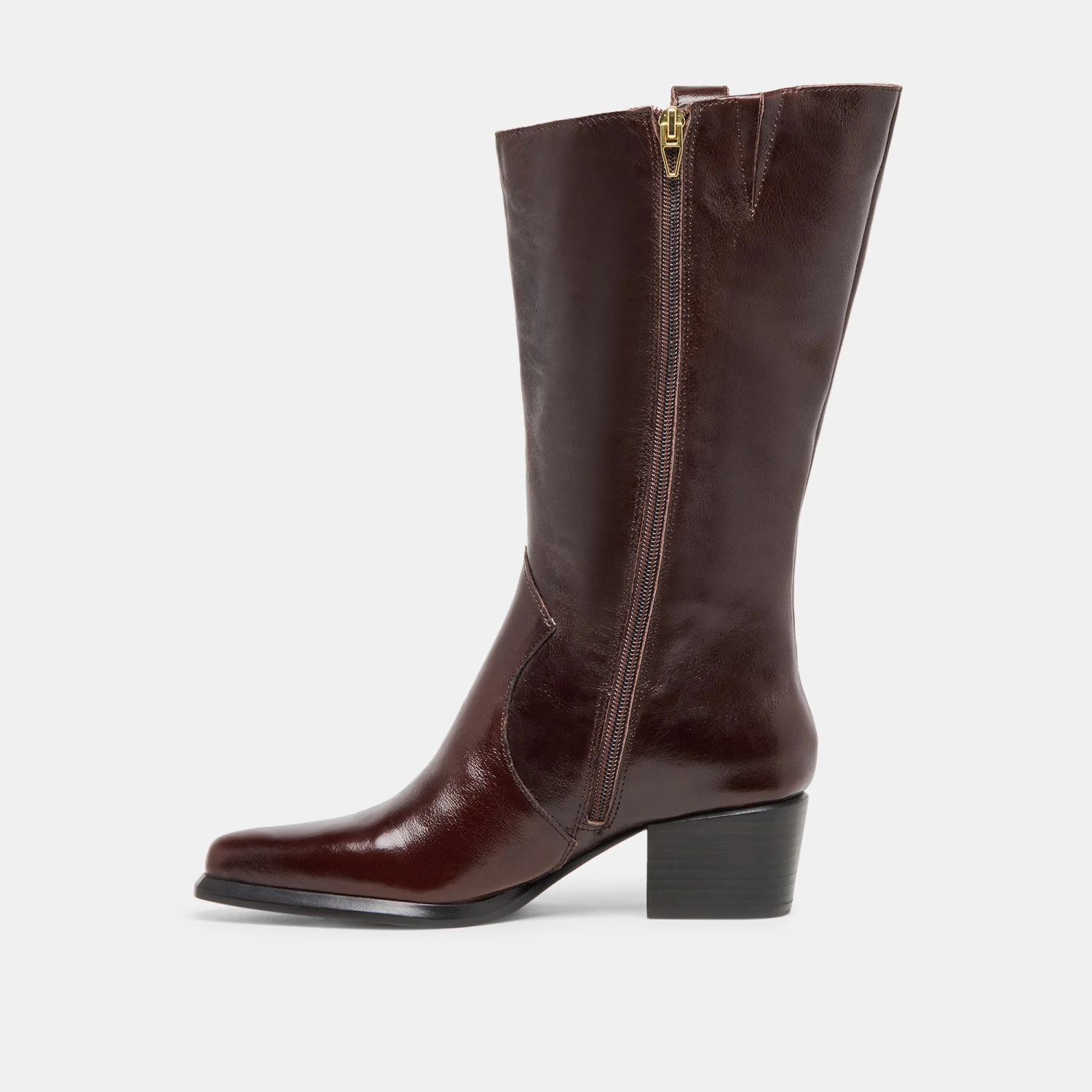 VERN WIDE CALF BOOTS CHOCOLATE LEATHER(Vern Wide Calf Boots Chocolate Leather) 6 VERN WIDE CALF BOOTS CHOCOLATE LEATHER(Vern Wide Calf Boots Chocolate Leather) - Image 6