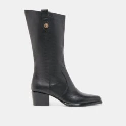 VERN BOOTS BLACK LEATHER(Vern Boots Black Leather)