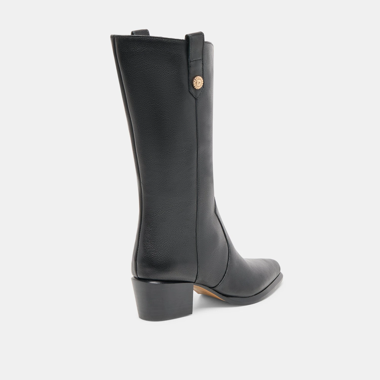VERN WIDE CALF BOOTS BLACK LEATHER(Vern Wide Calf Boots Black Leather) 3 VERN WIDE CALF BOOTS BLACK LEATHER(Vern Wide Calf Boots Black Leather) - Image 3