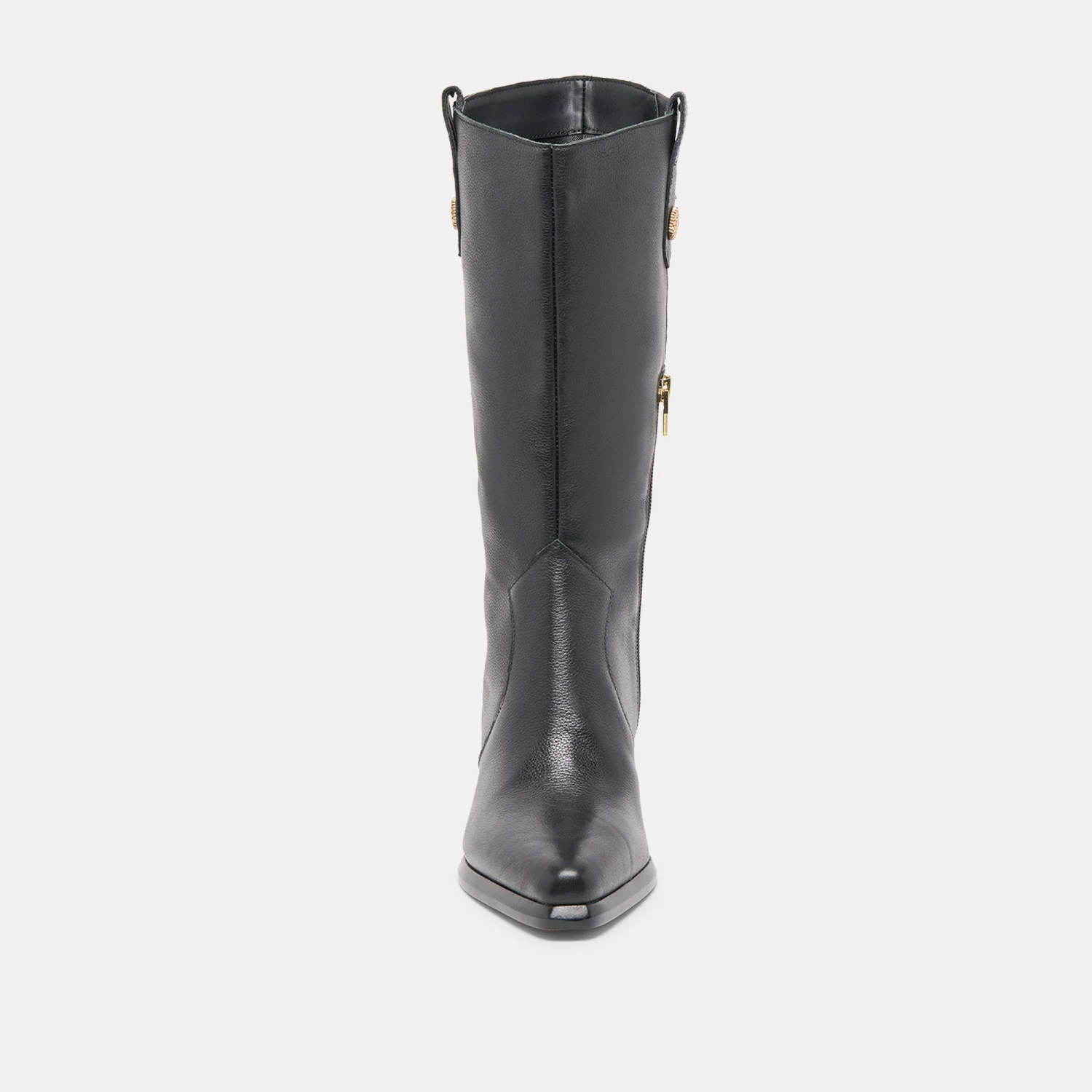 VERN WIDE CALF BOOTS BLACK LEATHER(Vern Wide Calf Boots Black Leather) 6 VERN WIDE CALF BOOTS BLACK LEATHER(Vern Wide Calf Boots Black Leather) - Image 6