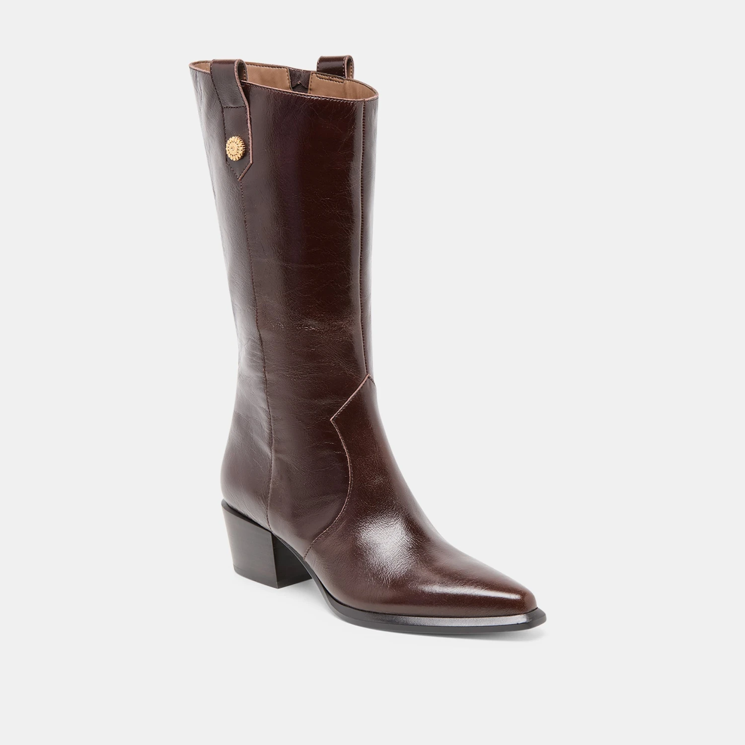 VERN WIDE CALF BOOTS CHOCOLATE LEATHER(Vern Wide Calf Boots Chocolate Leather) 2 VERN WIDE CALF BOOTS CHOCOLATE LEATHER(Vern Wide Calf Boots Chocolate Leather) - Image 2