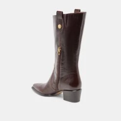 VERN BOOTS CHOCOLATE LEATHER(Vern Boots Chocolate Leather) -Dolce Vita Shop DOLCEVITA BOOTS VERN CHOCOLATELEATHER 08