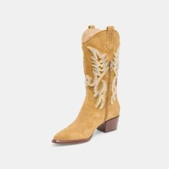 VILA BOOTS CARAMEL SUEDE(Vila Boots Caramel Suede) -Dolce Vita Shop DOLCEVITA BOOTS VILA CARAMELSUEDE 09