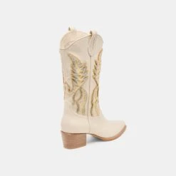 VILA BOOTS IVORY LEATHER(Vila Boots Ivory Leather) -Dolce Vita Shop DOLCEVITA BOOTS VILA IVORYLEATHER 03