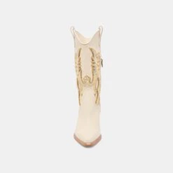 VILA BOOTS IVORY LEATHER(Vila Boots Ivory Leather) -Dolce Vita Shop DOLCEVITA BOOTS VILA IVORYLEATHER 04