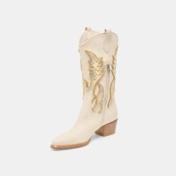 VILA BOOTS IVORY LEATHER(Vila Boots Ivory Leather) -Dolce Vita Shop DOLCEVITA BOOTS VILA IVORYLEATHER 09