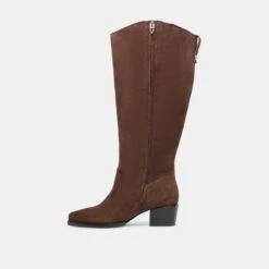 VIRONA H2O EXTRA WIDE CALF BOOTS DK BROWN SUEDE(Virona H2o Extra Wide Calf Boots Dk Brown Suede) -Dolce Vita Shop DOLCEVITA BOOTS VIRONAH2OPLUS DKBROWNSUEDE 03 1