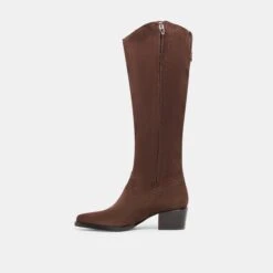 VIRONA H2O WIDE CALF BOOTS DK BROWN SUEDE(Virona H2o Wide Calf Boots Dk Brown Suede) -Dolce Vita Shop DOLCEVITA BOOTS VIRONAH2OWC DKBROWNSUEDE 03 1