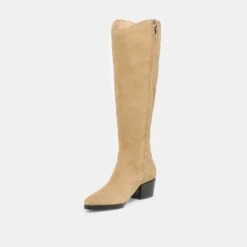 VIRONA H2O WIDE CALF BOOTS DK TAUPE SUEDE(Virona H2o Wide Calf Boots Dk Taupe Suede) -Dolce Vita Shop DOLCEVITA BOOTS VIRONAH2OWC DKTAUPESUEDE 01 1