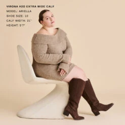 VIRONA H2O EXTRA WIDE CALF BOOTS DK BROWN SUEDE(Virona H2o Extra Wide Calf Boots Dk Brown Suede) -Dolce Vita Shop DOLCEVITA BOOTS VIRONAH2O DKBROWNSUEDEH2O EXTRAWIDECALF 4