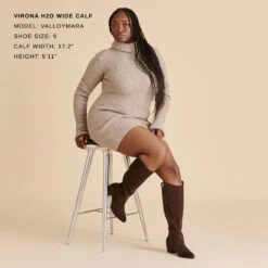 VIRONA H2O WIDE CALF BOOTS DK BROWN SUEDE(Virona H2o Wide Calf Boots Dk Brown Suede) -Dolce Vita Shop DOLCEVITA BOOTS VIRONAH2O DKBROWNSUEDEH2O WIDECALF 1