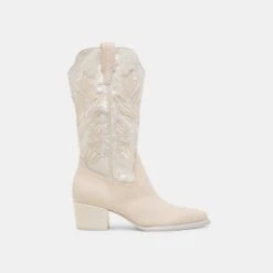 VORAH PEARL BOOTS CREME SEQUIN(Vorah Pearl Boots Creme Sequin)