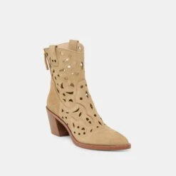 ZENOBI BOOTIES DK TAUPE SUEDE(Zenobi Booties Dk Taupe Suede) -Dolce Vita Shop DOLCEVITA BOOT ZENOBI DKTAUPESUEDE 01