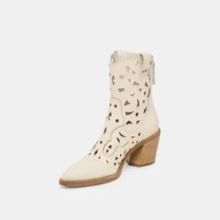 ZENOBI BOOTIES OFF WHITE LEATHER(Zenobi Booties Off White Leather) -Dolce Vita Shop DOLCEVITA BOOT ZENOBI OFFWHITELEATHER 08