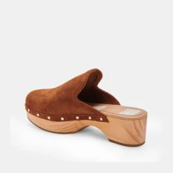 CLOSEN CLOGS COGNAC SUEDE - COGNAC SUEDE / 8 / 935 - Re:vita(Closen Clogs Cognac Suede Cognac Suede 8 935 Resale) -Dolce Vita Shop DOLCEVITA CLOGS CLOSEN COGNACSUEDE 09