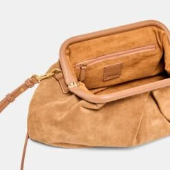 SAHARA CLUTCH COGNAC SUEDE(Sahara Clutch Cognac Suede) -Dolce Vita Shop DOLCEVITA CLUTCH SAHARA COGNACSUEDE 4