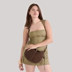 BENNETT CROSSBODY ESPRESSO SUEDE(Bennett Crossbody Espresso Suede) -Dolce Vita Shop DOLCEVITA CROSSBODY BENNETT ESPRESSOSUEDE 3