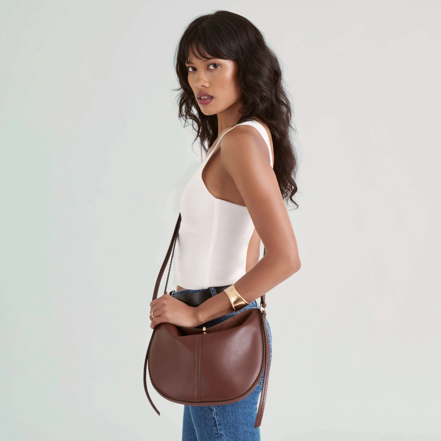 BURANO CROSSBODY BROWN LEATHER(Burano Crossbody Brown Leather) 4 BURANO CROSSBODY BROWN LEATHER(Burano Crossbody Brown Leather) - Image 4