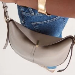 BURANO CROSSBODY GREY LEATHER(Burano Crossbody Grey Leather) -Dolce Vita Shop DOLCEVITA CROSSBODY BURANO GREYLEATHER 03