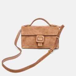 CHRIS CROSSBODY CAMEL SUEDE(Chris Crossbody Camel Suede) -Dolce Vita Shop DOLCEVITA CROSSBODY CHRIS CAMELSUEDE 4