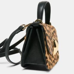 LUCIA CROSSBODY LEOPARD CALF HAIR(Lucia Crossbody Leopard Calf Hair) -Dolce Vita Shop DOLCEVITA CROSSBODY LUCIA H LEOPARDCALFHAIR 5