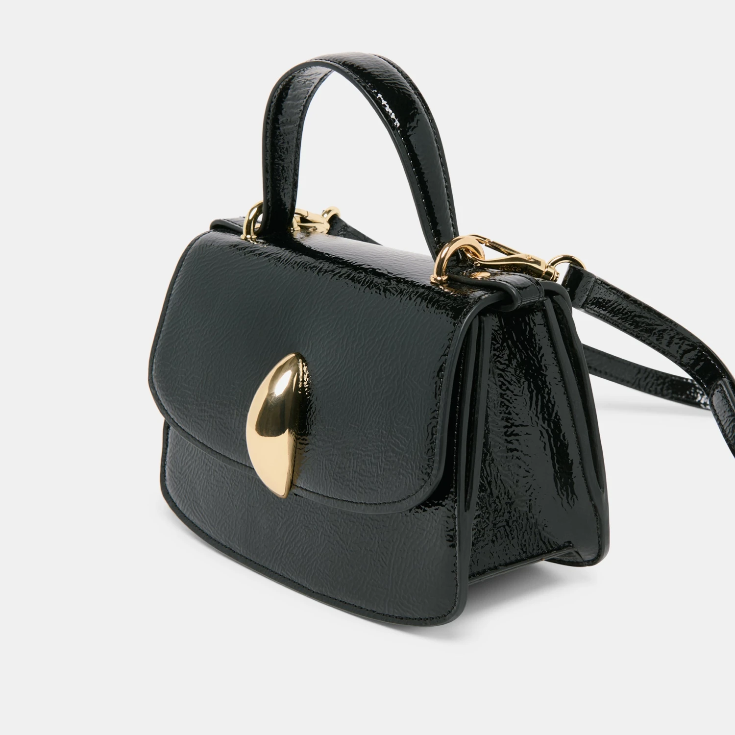 LUCIA CROSSBODY BLACK CRACKLED STELLA(Lucia Crossbody Black Crackled Stella) 6 LUCIA CROSSBODY BLACK CRACKLED STELLA(Lucia Crossbody Black Crackled Stella) - Image 6