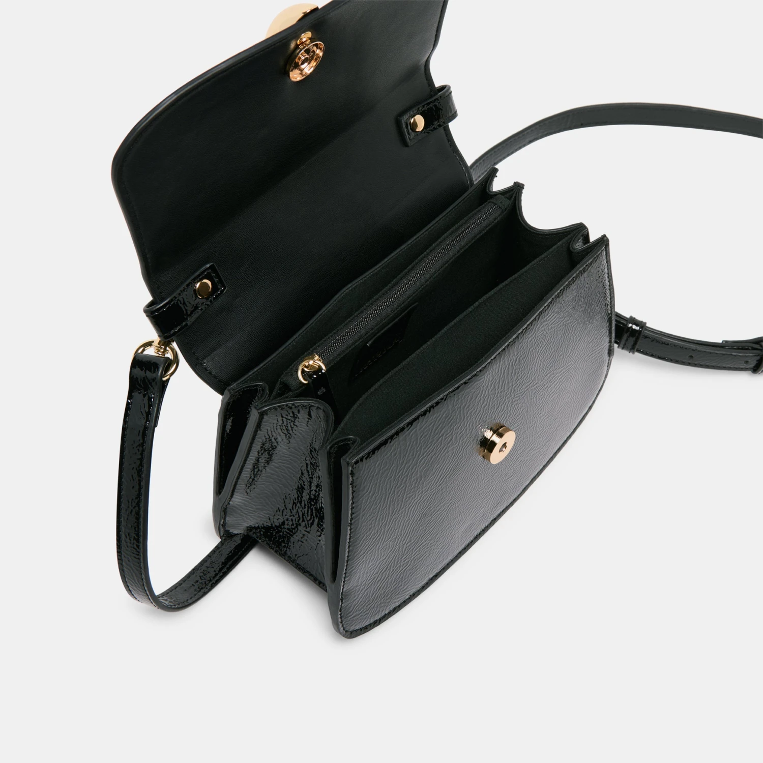 LUCIA CROSSBODY BLACK CRACKLED STELLA(Lucia Crossbody Black Crackled Stella) 8 LUCIA CROSSBODY BLACK CRACKLED STELLA(Lucia Crossbody Black Crackled Stella) - Image 8